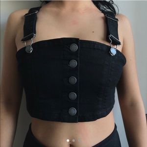 Carmar denim overall top from Lf